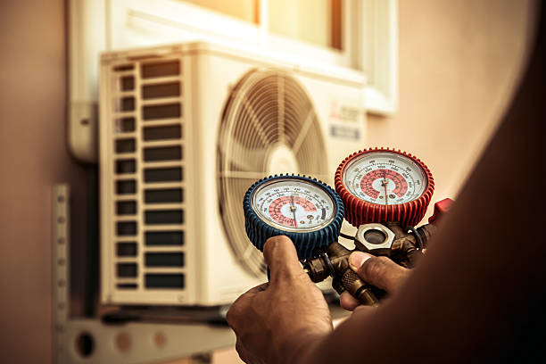 Professional Hvac technician working in Rio Grande, OH